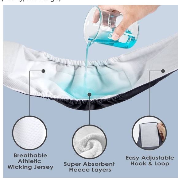 NWT wegreeco Washable Male Dog Belly Band Pack of 2 in Gray and Black - Picture 7 of 7